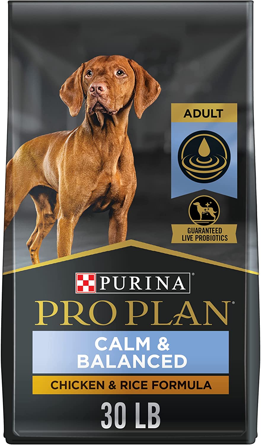 Purina Pro Plan Calm and Balanced Adult Chicken and Rice Formula Dry Dog Food - 30 lb. Bag