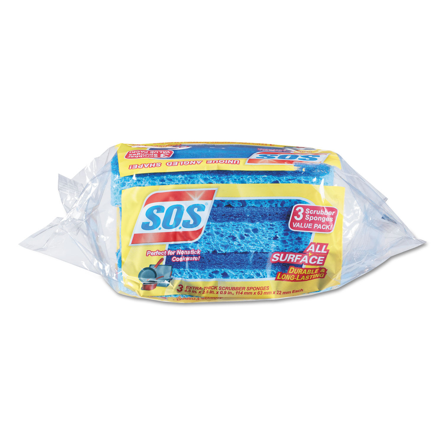 All Surface Scrubber Sponge by S.O.S.andreg; CLO91028CT