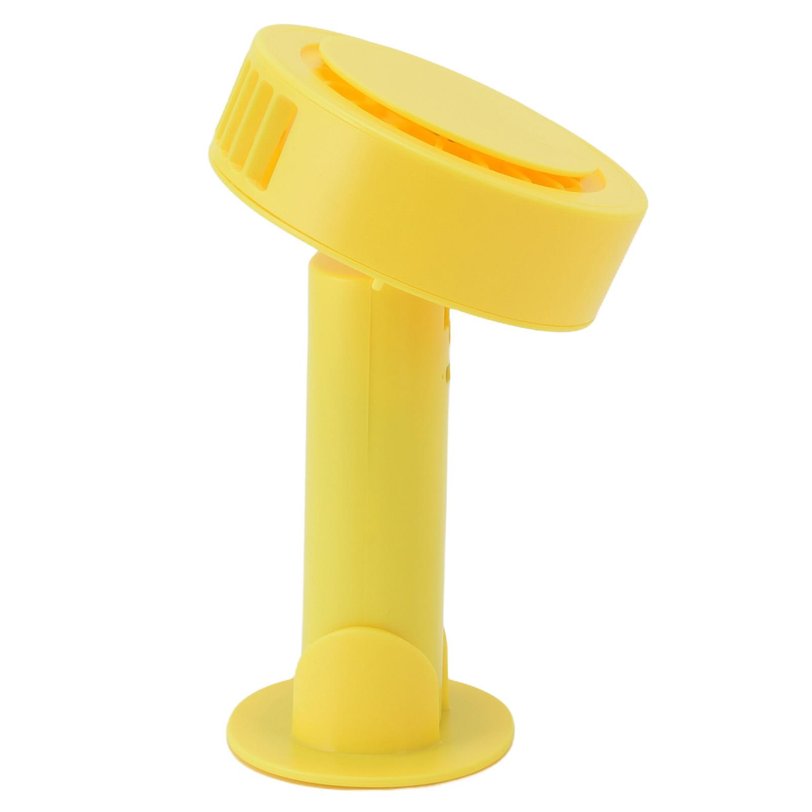 Handheld Electric Fan 3 Speed Portable Mini USB Pocket Hand Fan for Outdoors and Indoors Yellow