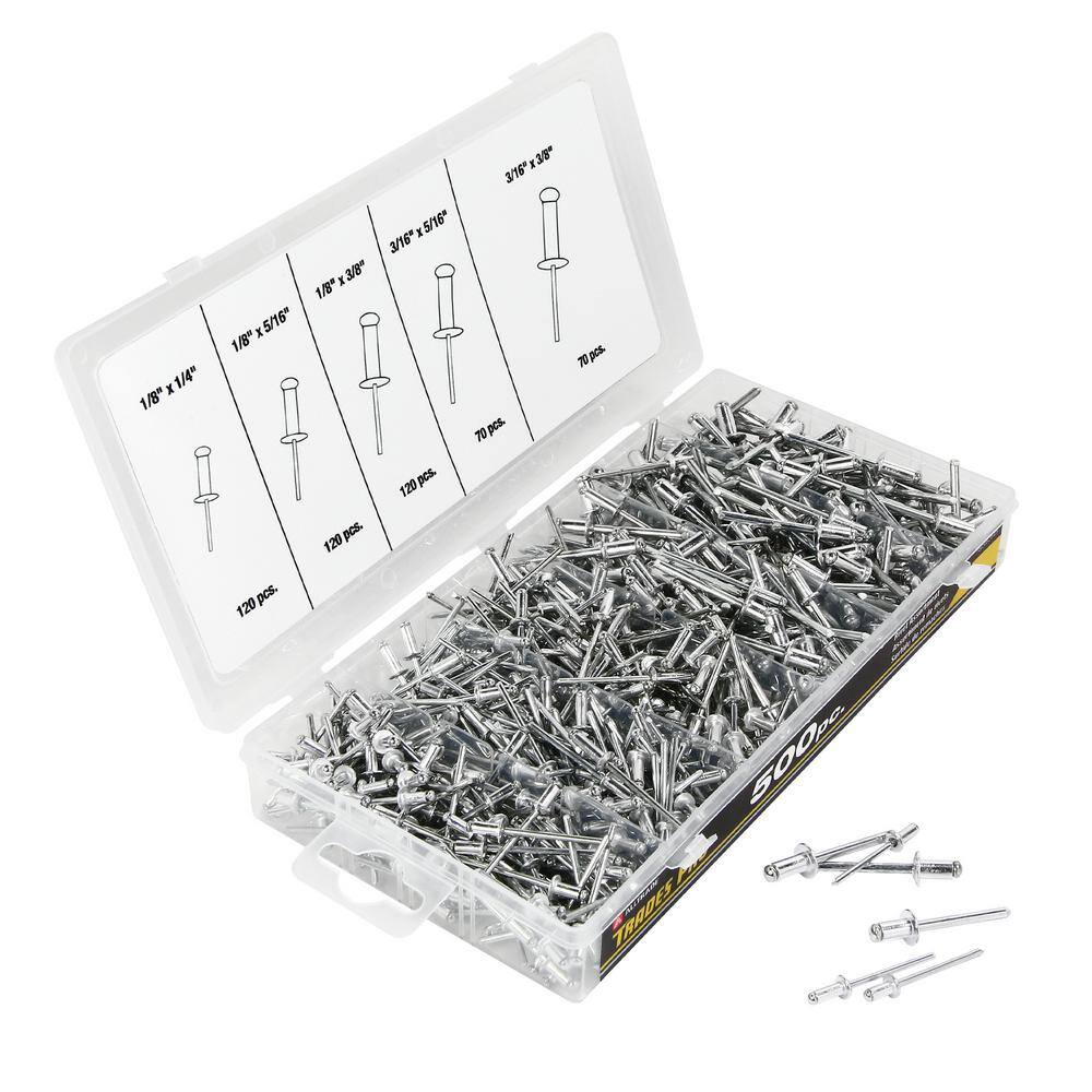 TradesPro Rivet Assortment (500-Piece) 836341