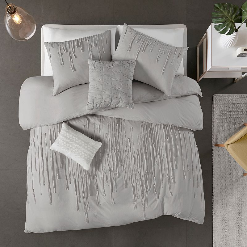 Urban Habitat Kira Cotton Duvet Cover Set with Throw Pillows