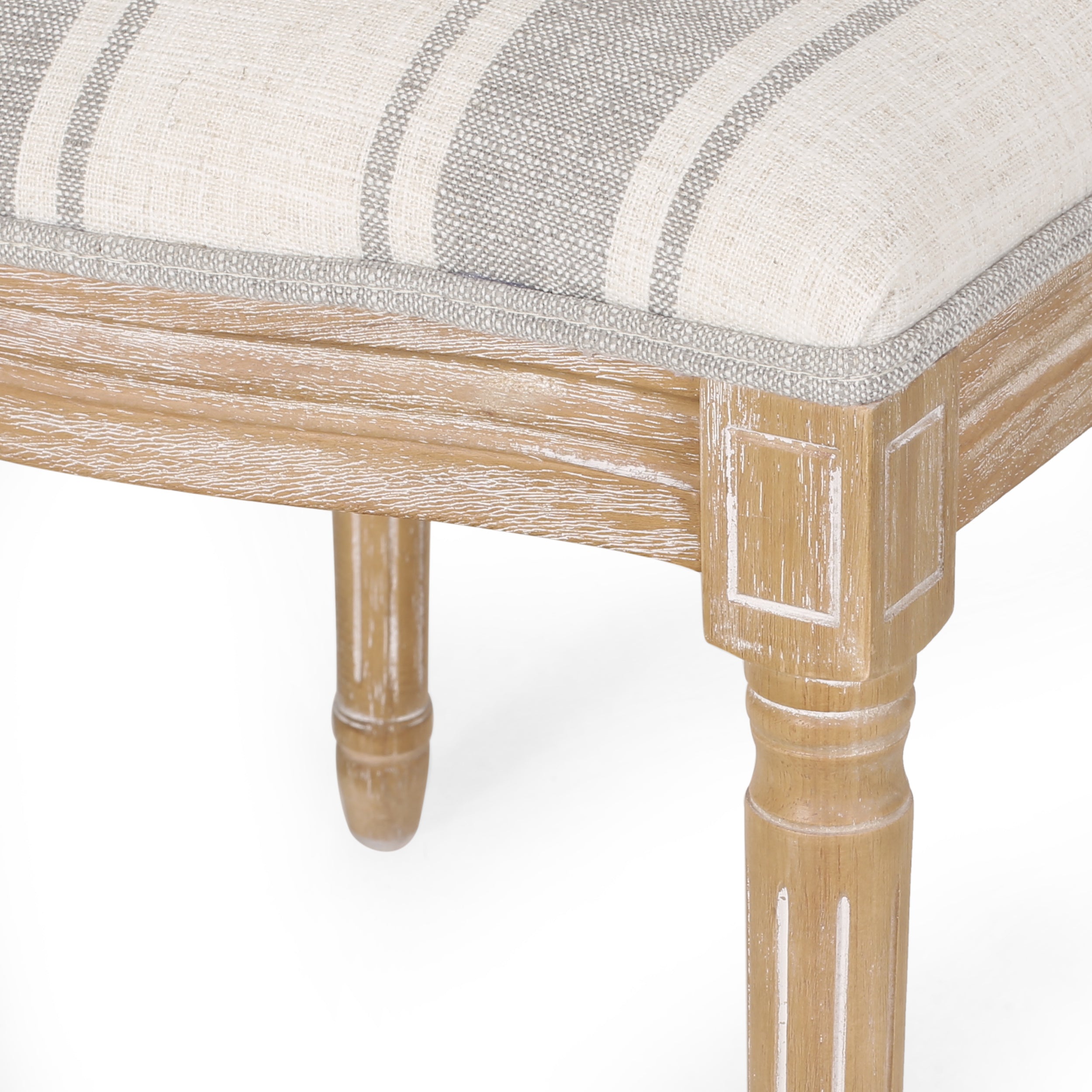 Lariya French Country Fabric Dining Chairs