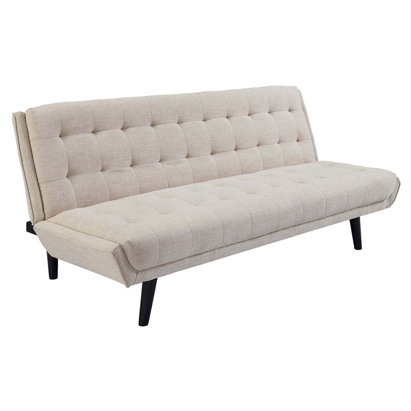 Modway Glance Tufted Convertible Fabric Sofa Bed