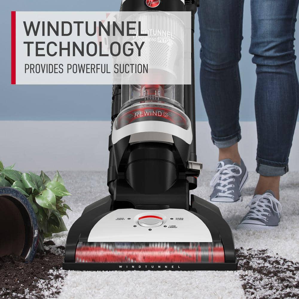 HOOVER WindTunnel Bagless Pet Upright Vacuum Cleaner with Automatic Cord Rewind