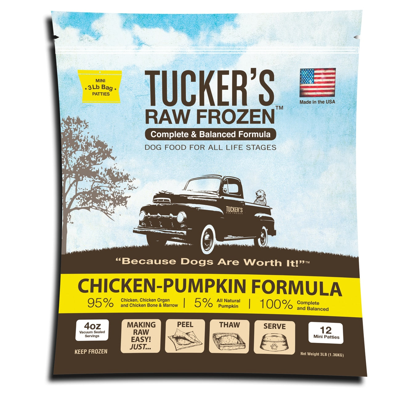 Tucker Chicken Pumpkin Formula Grain Free Frozen Raw Dog Food