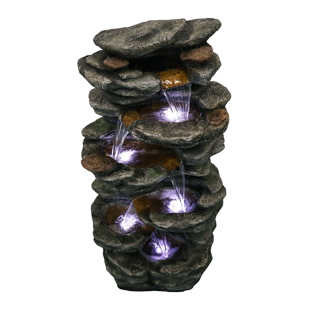 40 inch Cascading LED Waterfall Fountain