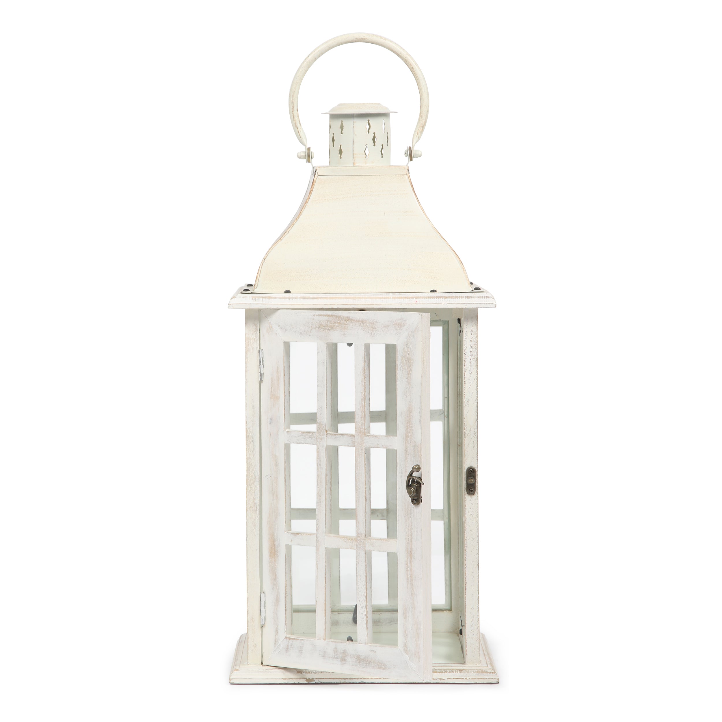 Reigle Coastal Handcrafted Mango Wood Decorative Lantern