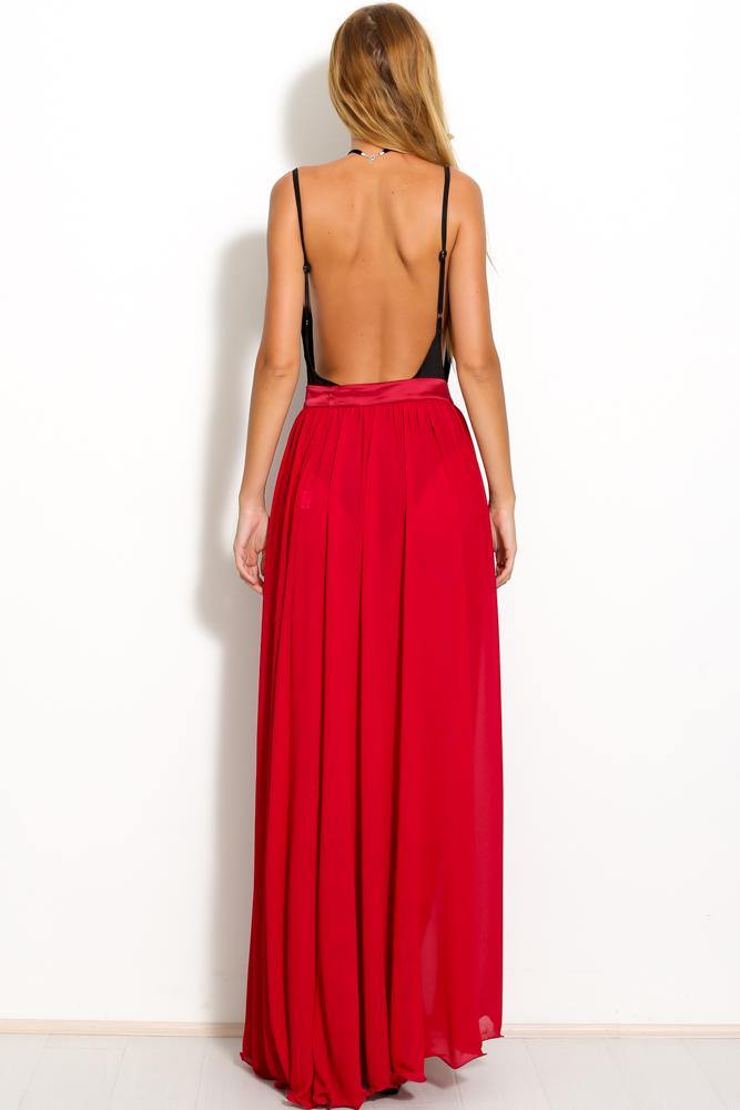 Have Faith Maxi Skirt Wine