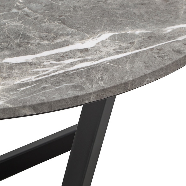 Nazeem Faux Marble and Metal Tables by iNSPIRE Q Modern