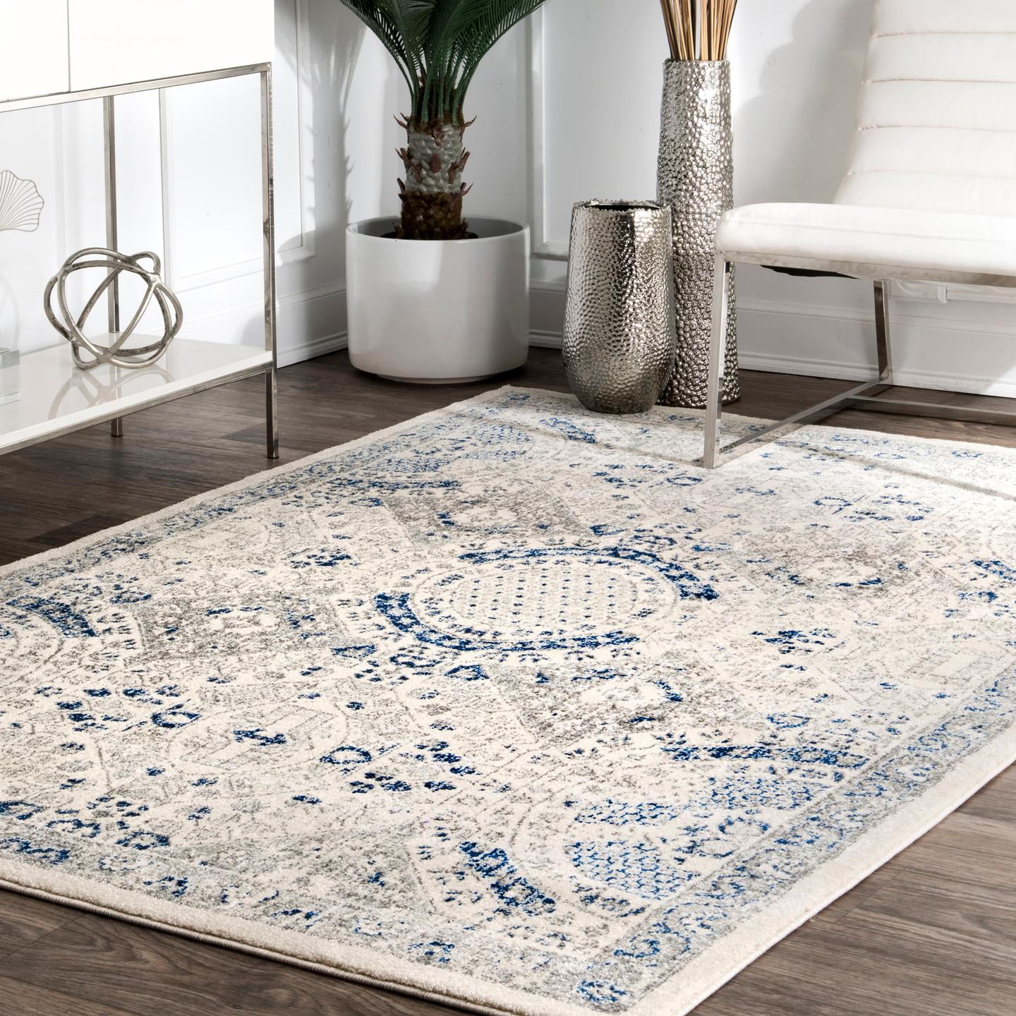 nuLOOM Minta Vintage Accent Rug, 2' x 3', Blue