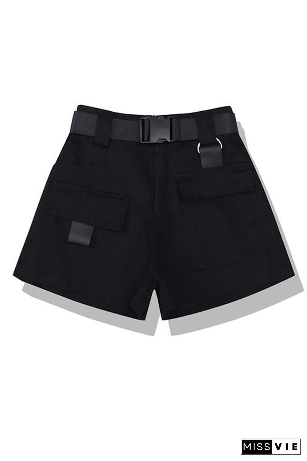 Pockets Cargo Shorts With Belt