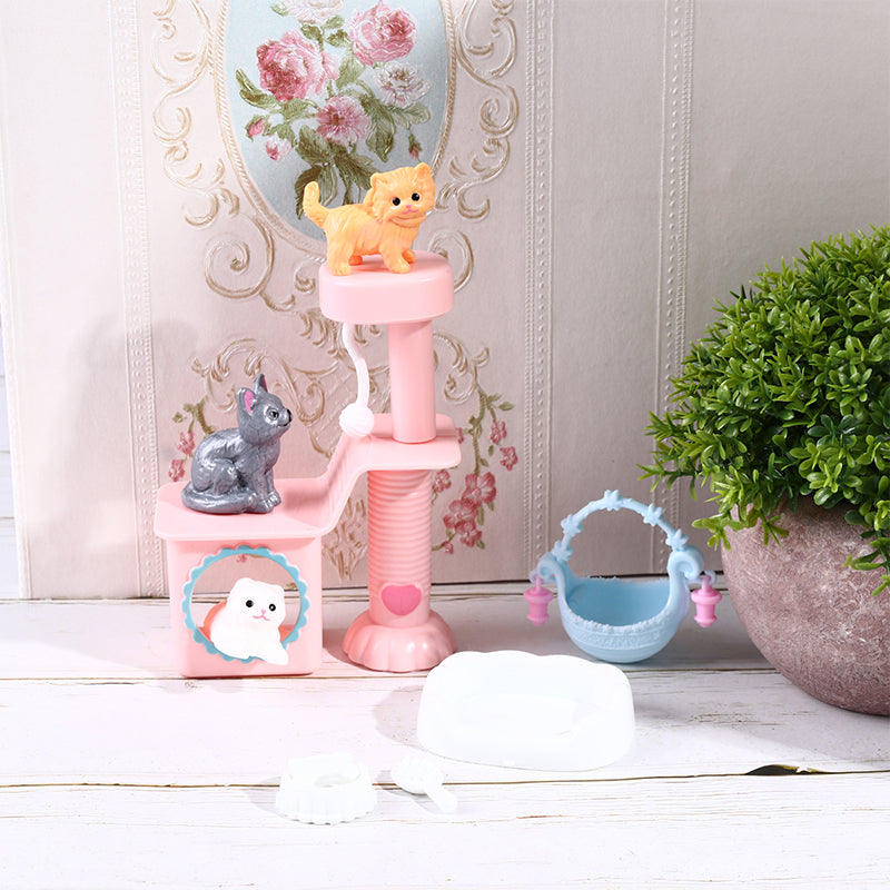 Doll Pet Cat Accessories Dollhouse Furniture Cute Toys for Barbies Miniature