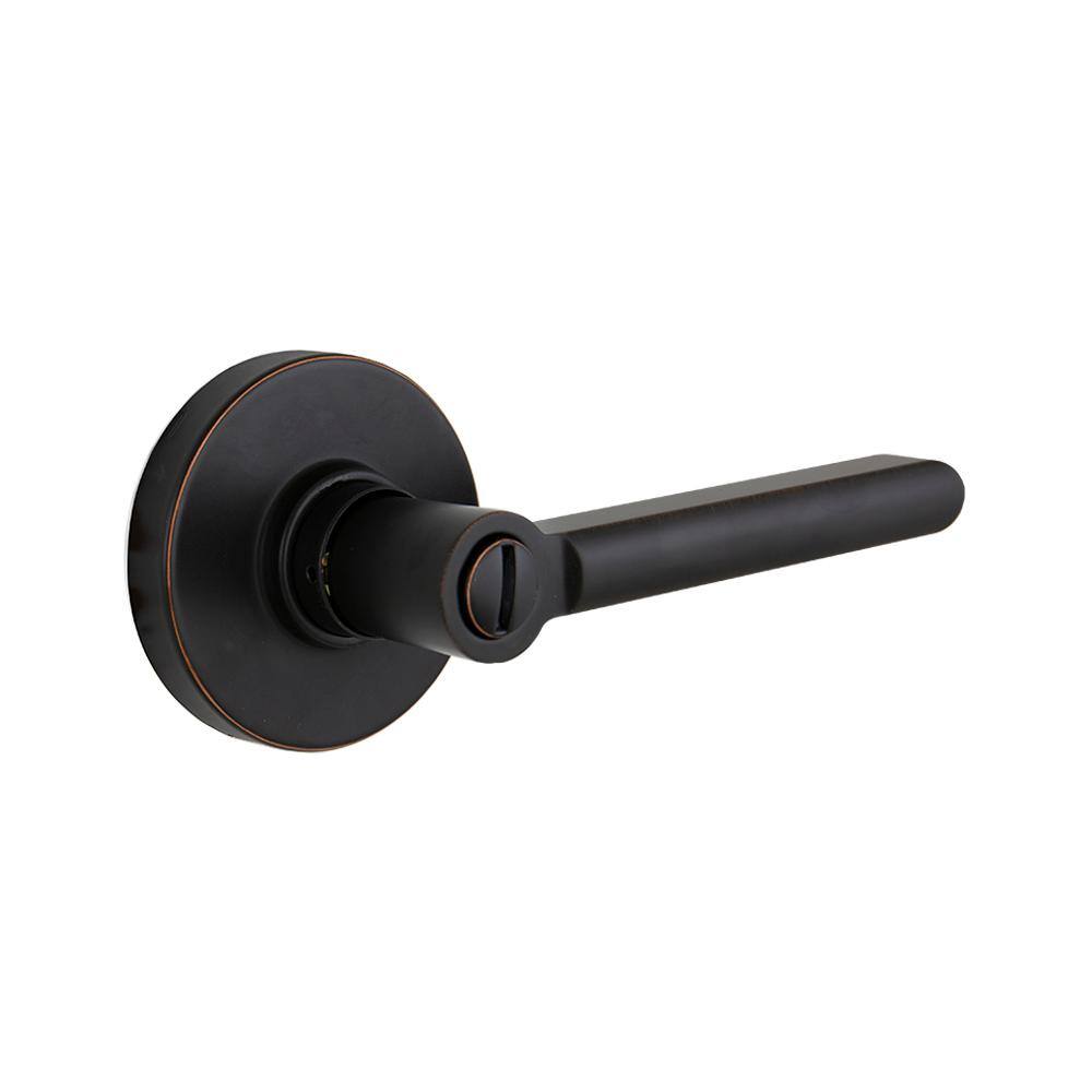 Defiant Tonbridge Aged Bronze BedBath Door Handle with Round Rose 32LD6X701C