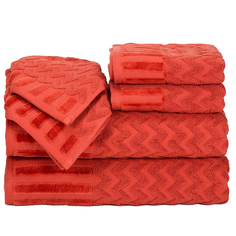 Portsmouth Home Chevron 6-piece Bath Towel Set