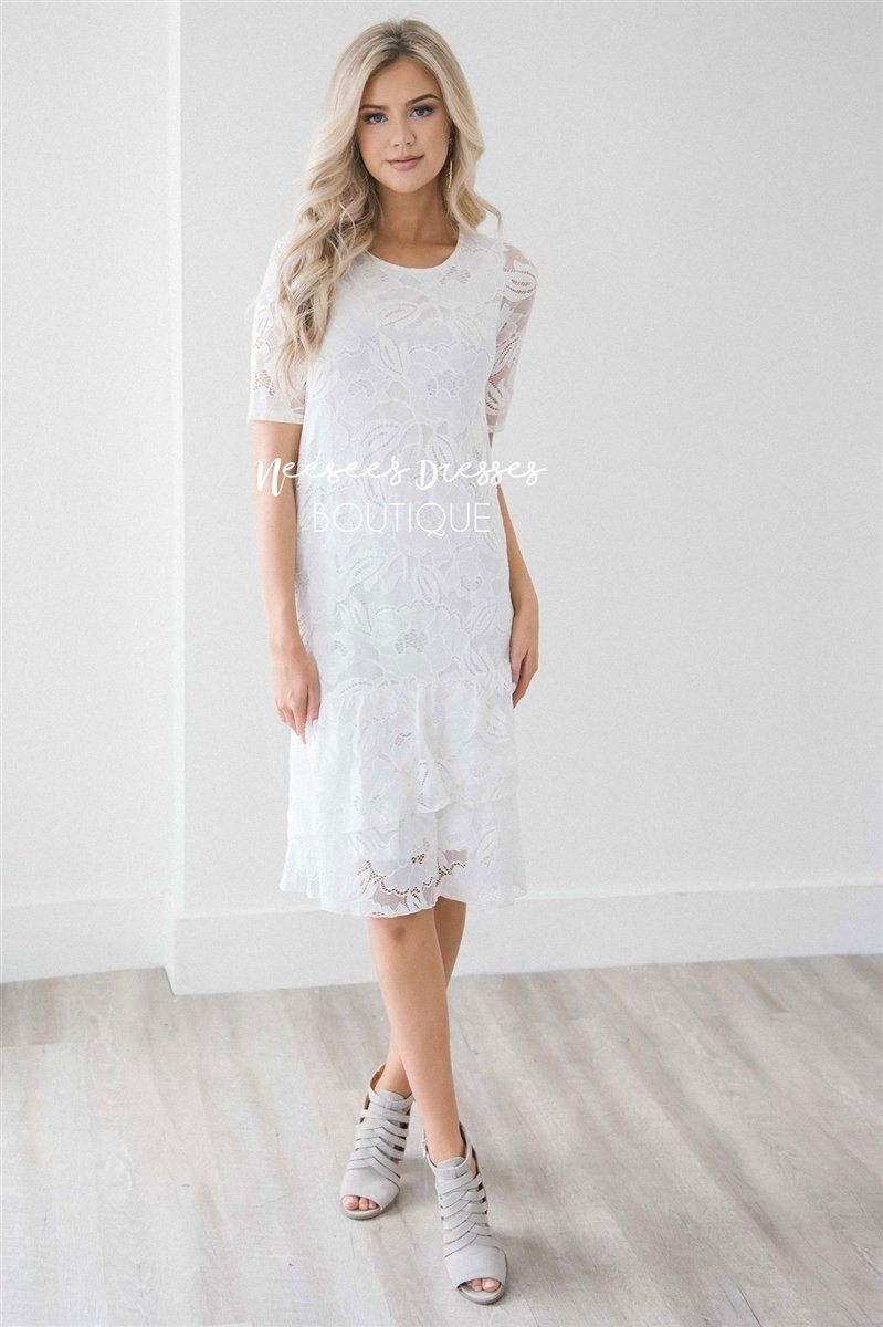 Summer Bride Tiered Ruffle Dress