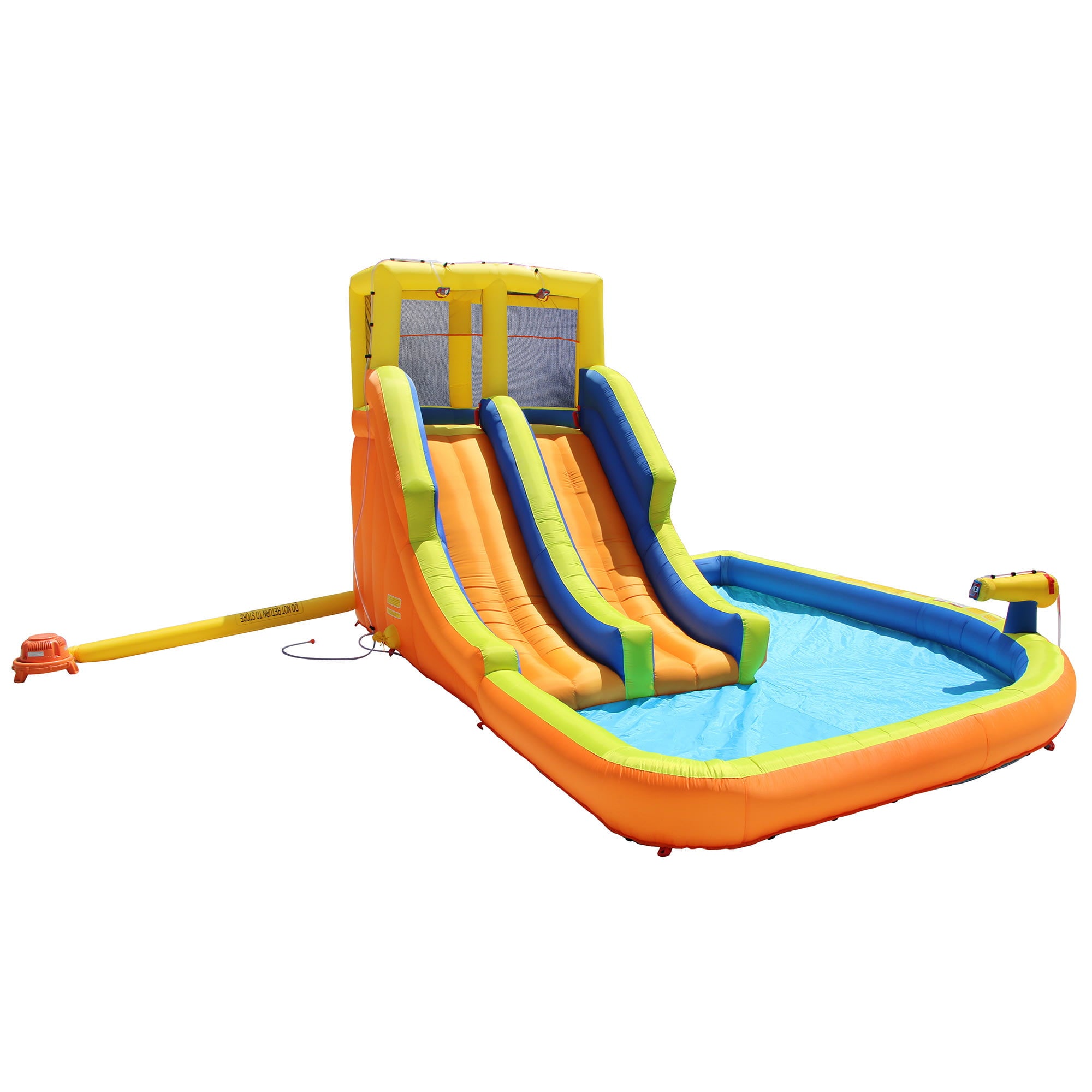 Banzai Double Drench Inflatable Water Park, 15' x11'5" x 8'4"  Outdoor Splash Toy