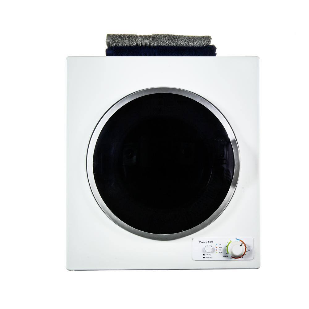 EQUATOR ADVANCED Appliances 3.5 cu.ft. 110V AutoTime Dry Compact Vented White Dryer 850