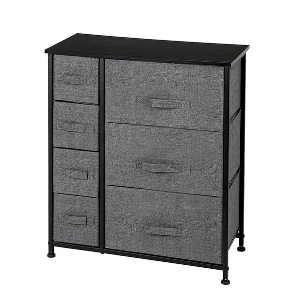 Dresser with 7 Drawers - Furniture Storage Tower Unit For Bedroom， Hallway， Closet， Office Organization - Steel Frame - - 37776888