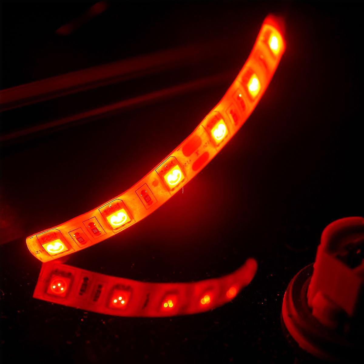 10pcs 10cm Waterproof Red 5050 Led Strip Lights Dc 12v Caravan Boat Car