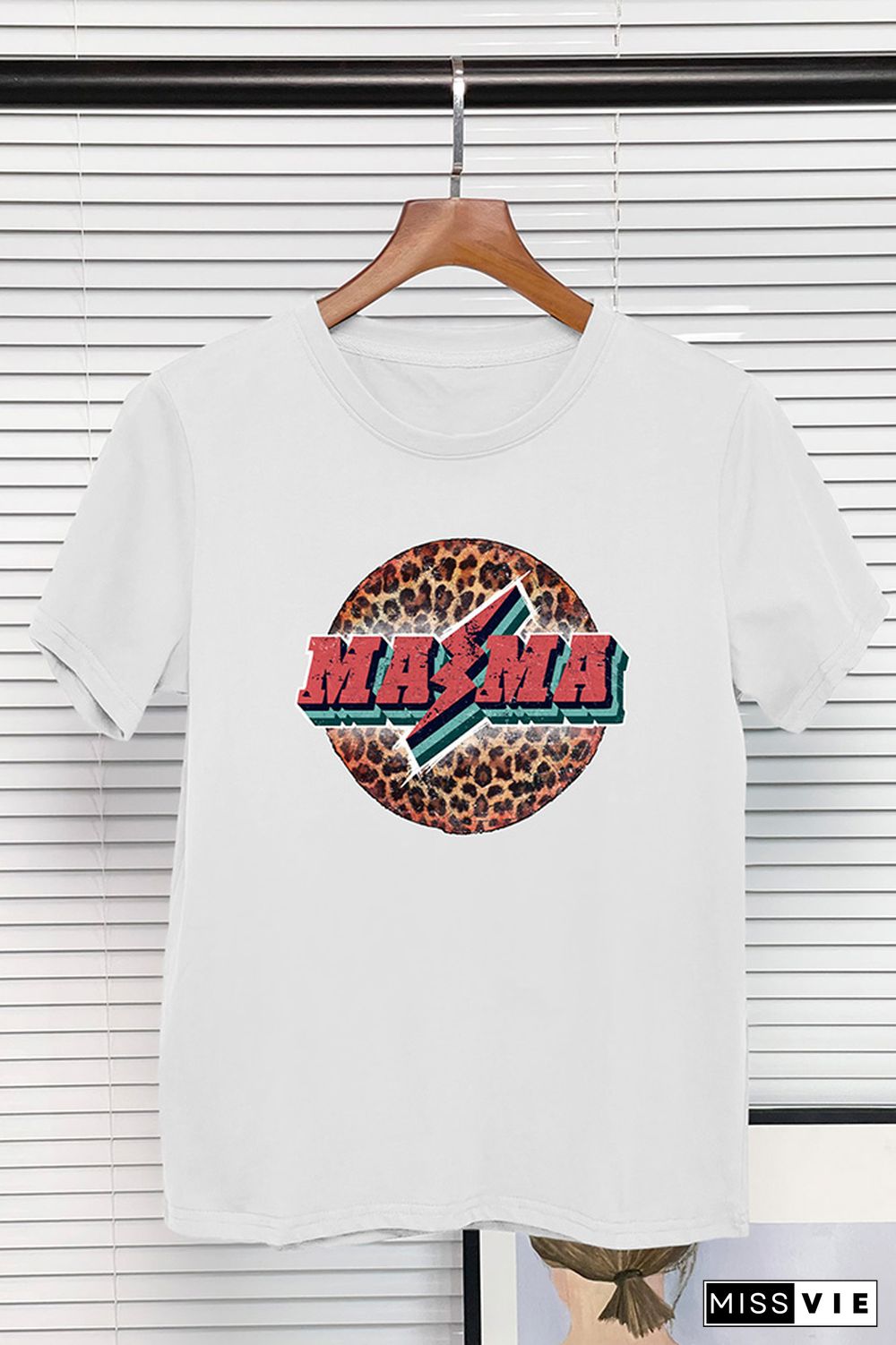 Retro Mama Leopard Graphic Tee