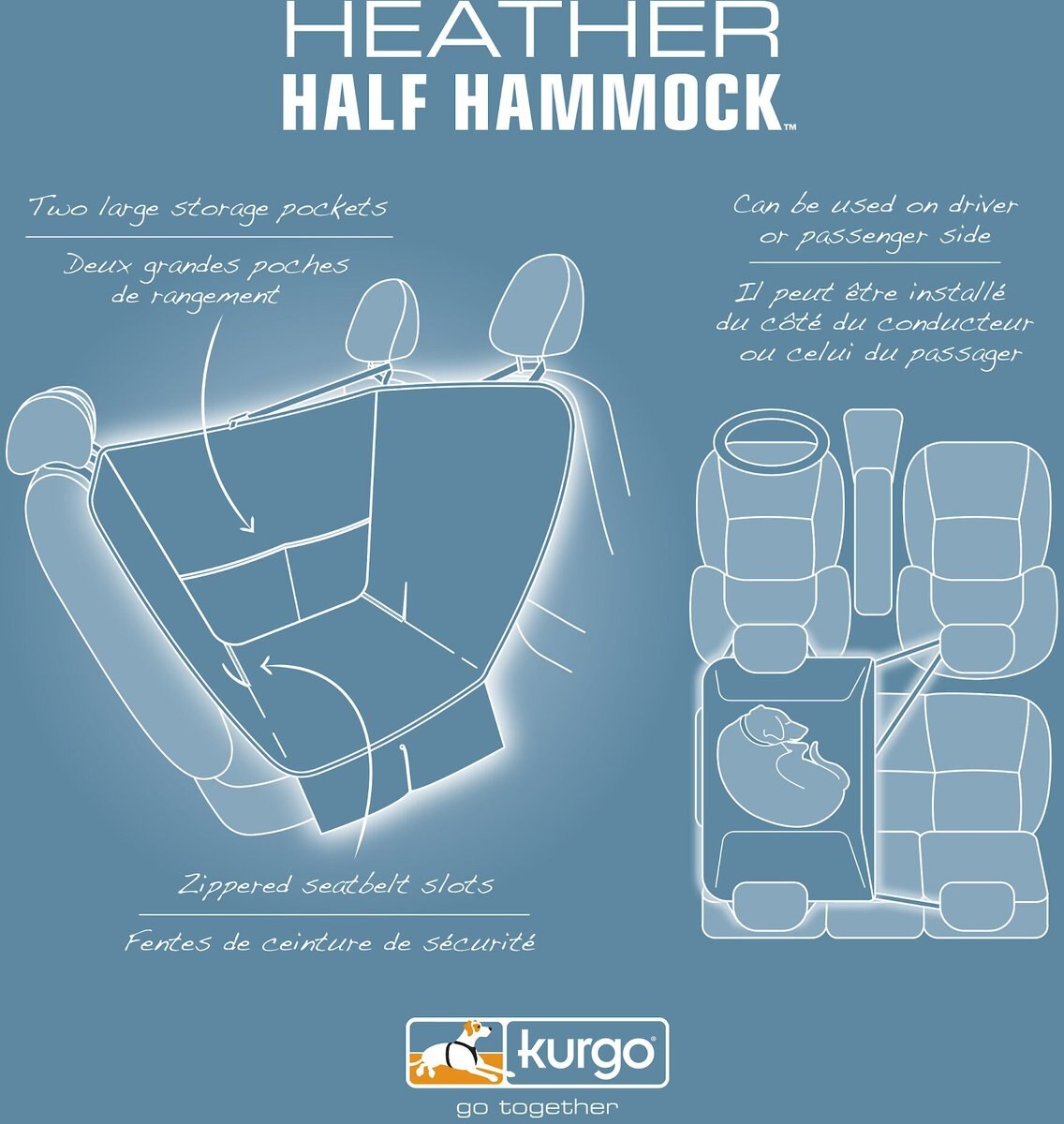 Kurgo Half Hammock Seat Protector