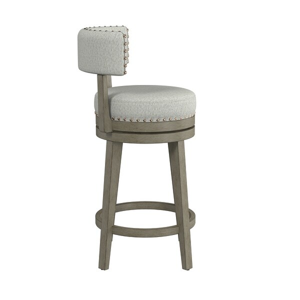 Hillsdale Furniture Lawton Wood Swivel Stool， Antique Gray