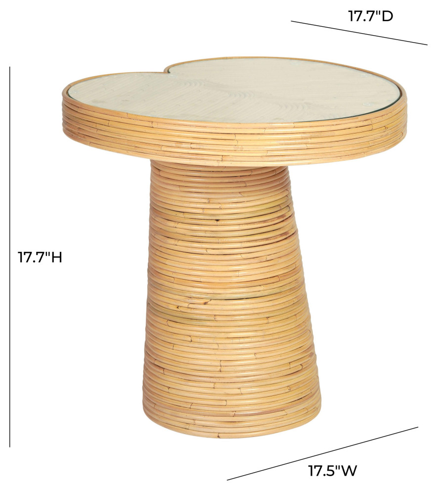 Felicia Lilypad Side Table   Tropical   Side Tables And End Tables   by TOV Furniture  Houzz