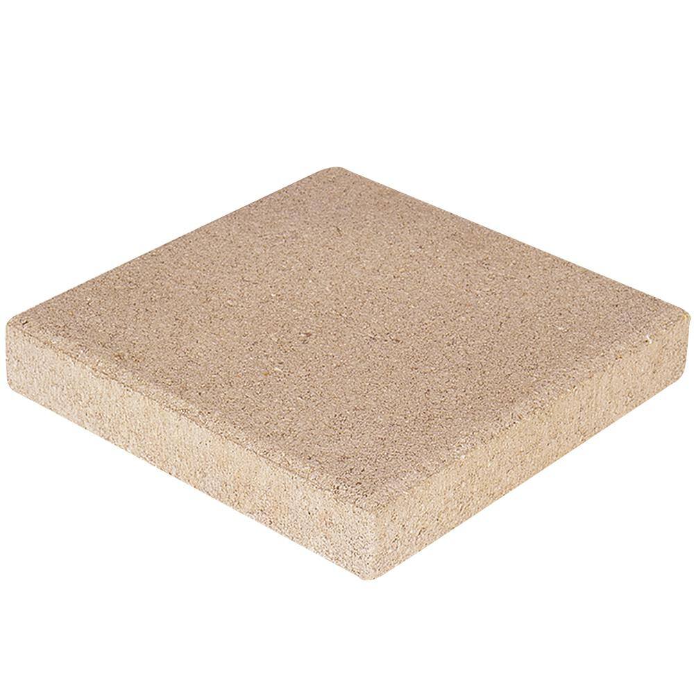 Pavestone 12 in. x 12 in. x 1.57 in. San Diego Tan Square Concrete Step Stone (168-Pieces168 sq. ft.Pallet) 71275