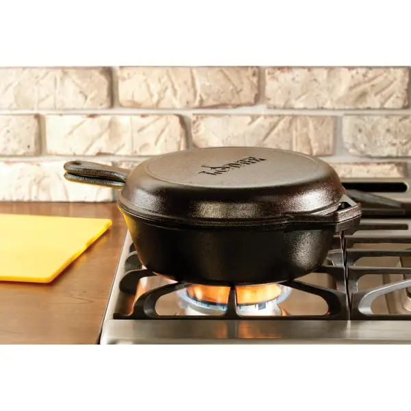 Lodge 3.2 Quart Cast Iron Combo Cooker