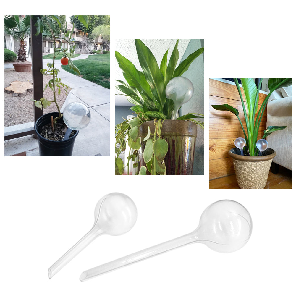 10 Pack Clear Plant Watering Globes，Plastic Self Watering Bulbs for Indoor Plants，Garden Water Device Automatic Plant Waterer Indoor Outdoor