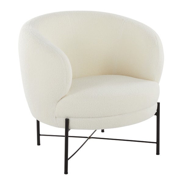 Chloe Upholstered Accent Chair with Metal Legs