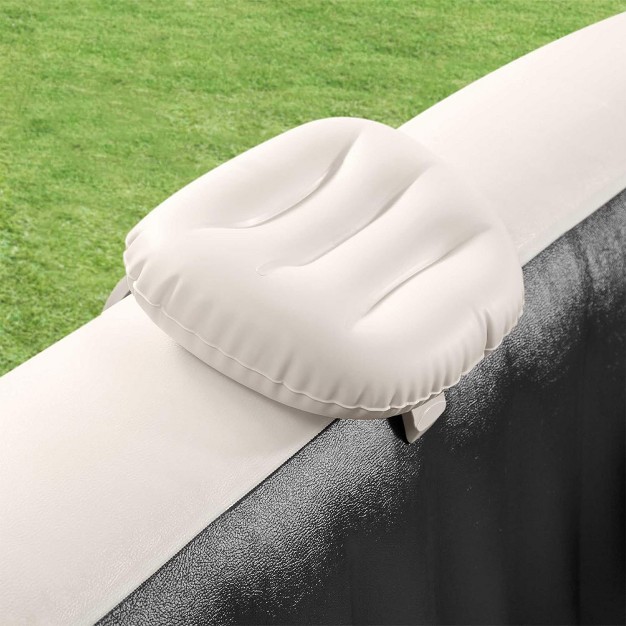 Intex Easy To Install Adjustable And Inflatable Spa Cushioned Headrest With Head And Neck Support For Pool Lawn And Spa White