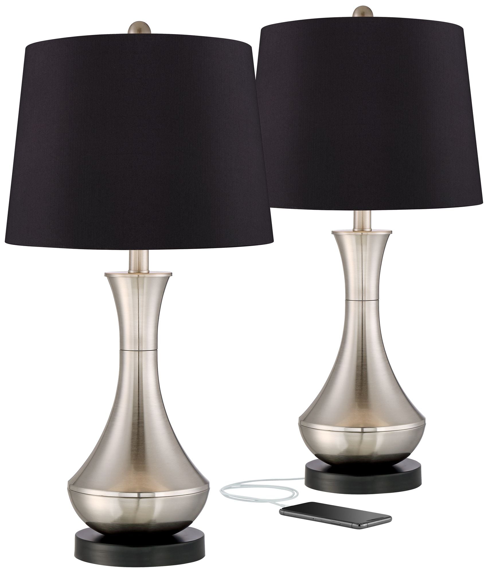 360 Lighting Modern Table Lamps Set of 2 25 1/2