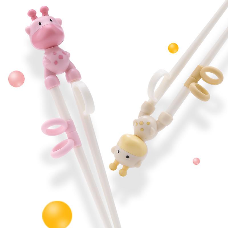 Chicken Shape Chopsticks， Easy To Use Training Chopsticks For Children And Adults， Made With Non-toxic Dishwasher-safe Reusable Chopstick Set (pink De