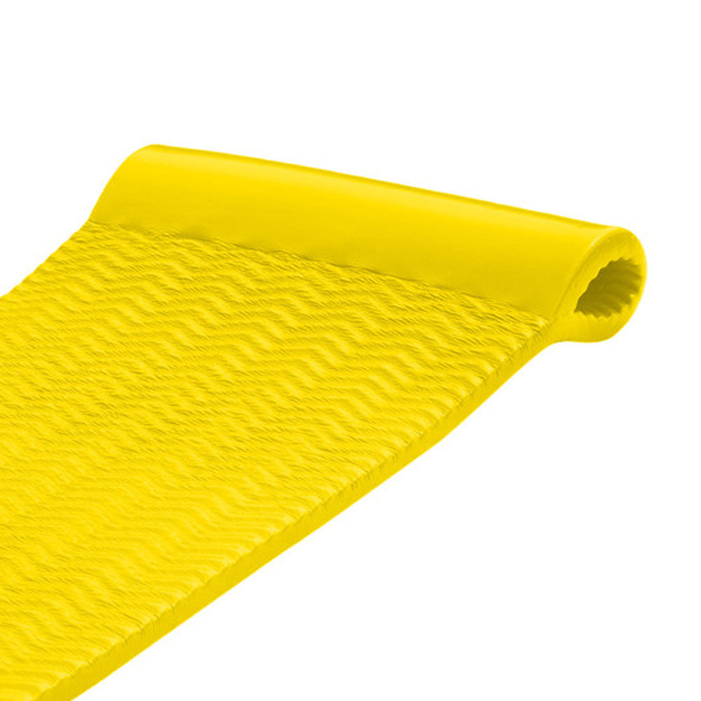 TRC Recreation Serenity 70 Inch Thick Foam Mat Raft Lounger Pool Float， Yellow