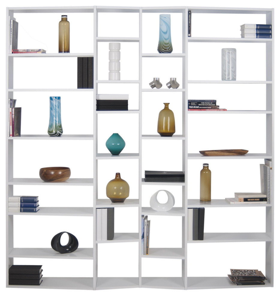 Modern Large White Modular Cube Book Shelves   Contemporary   Bookcases   by Plush Pod Decor  Houzz