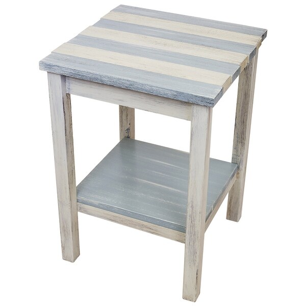 Coastal Square Deck Board End Table