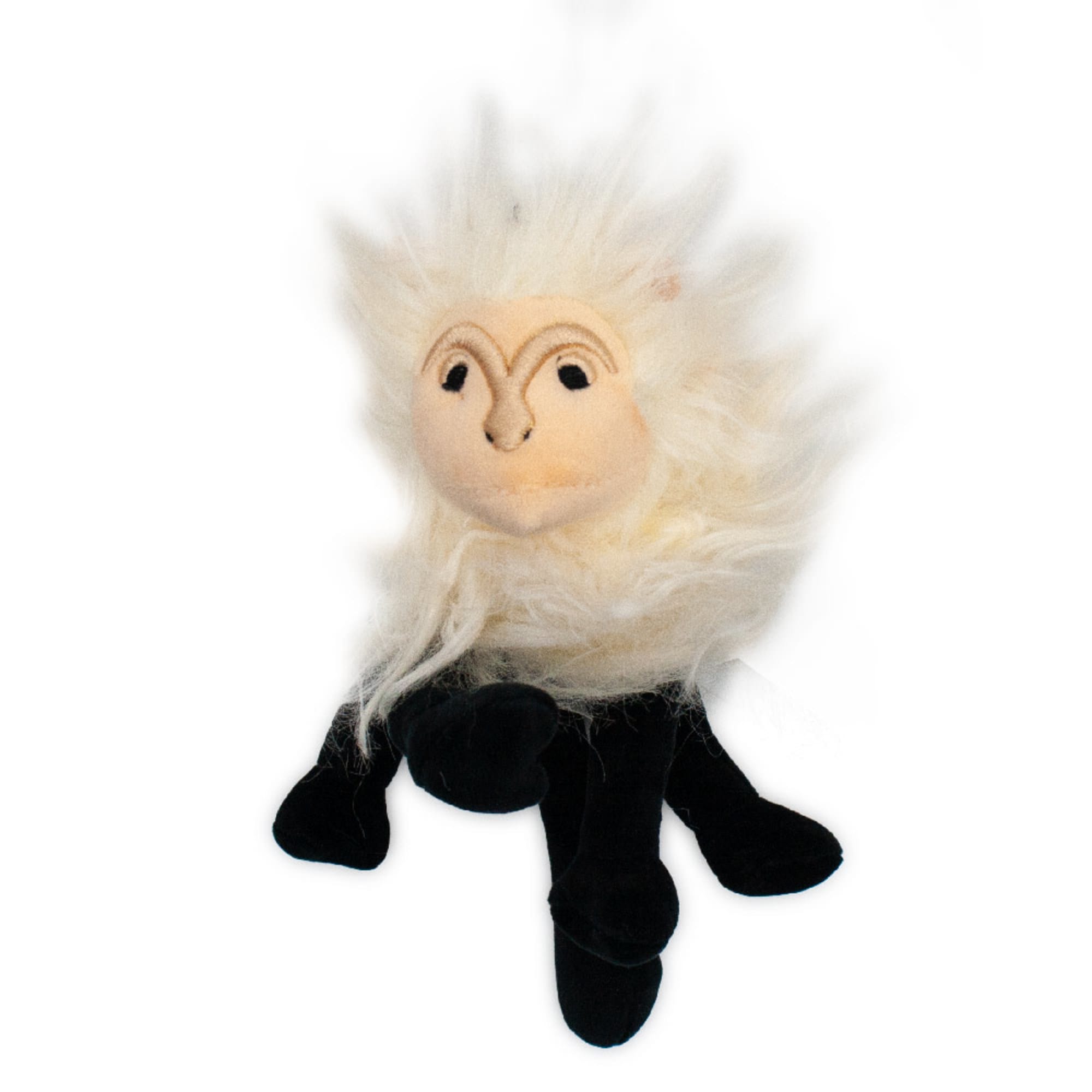 Buckle-Down Comedy Friends Marcel Ross Pet Monkey Plush Squeaker Dog Toy， Small