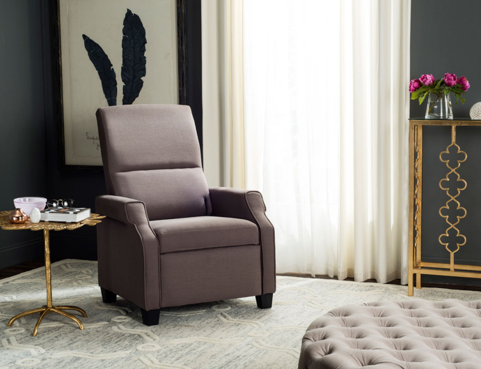 Lee Recliner Chair Dark Taupe   Modern   Recliner Chairs   by Virgil Stanis Design  Houzz