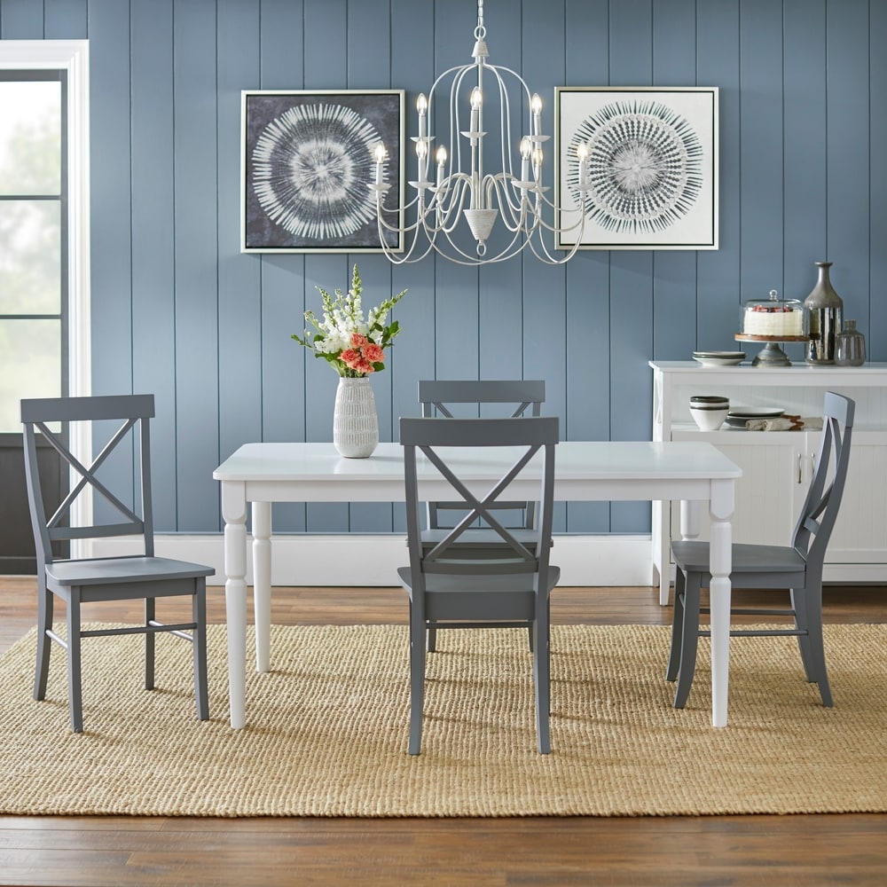 Simple Living 5 piece Albury Cross Back Dining Set