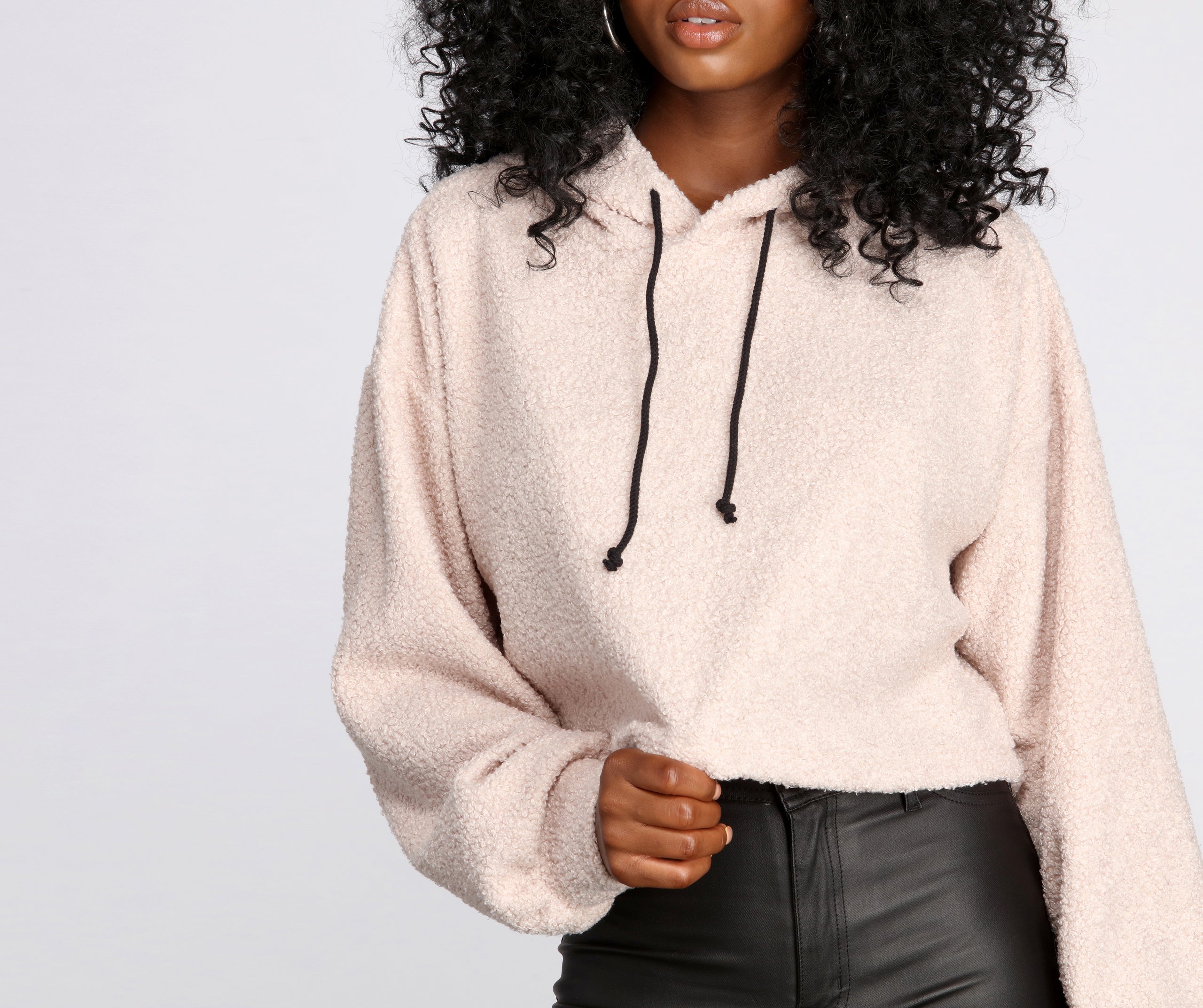 Casually Cozy Cropped Hoodie