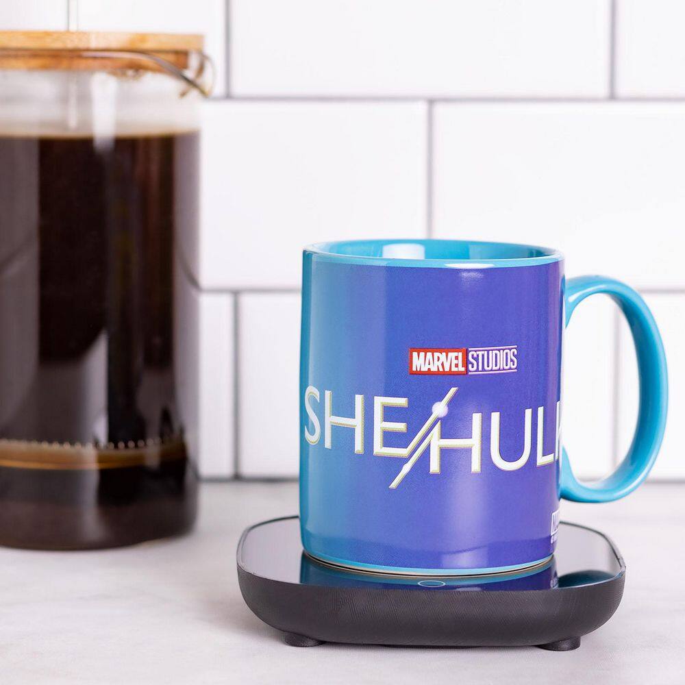 Uncanny Brands Marvel's Single-Cup She-Hulk Blue Coffee Mug with Warmer for Your Drip Coffee Maker MW1-MVM-SHU1