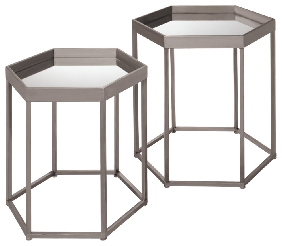 Livana Side Tables (Set Of 2)   Transitional   Coffee Table Sets   by Rustic Home Furniture Deco  Houzz