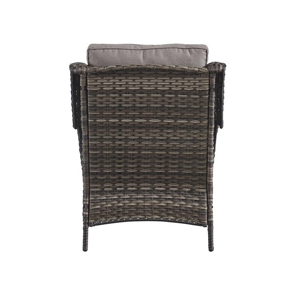 Outdoor Patio Rattan Chairs with Cushions Set of 2