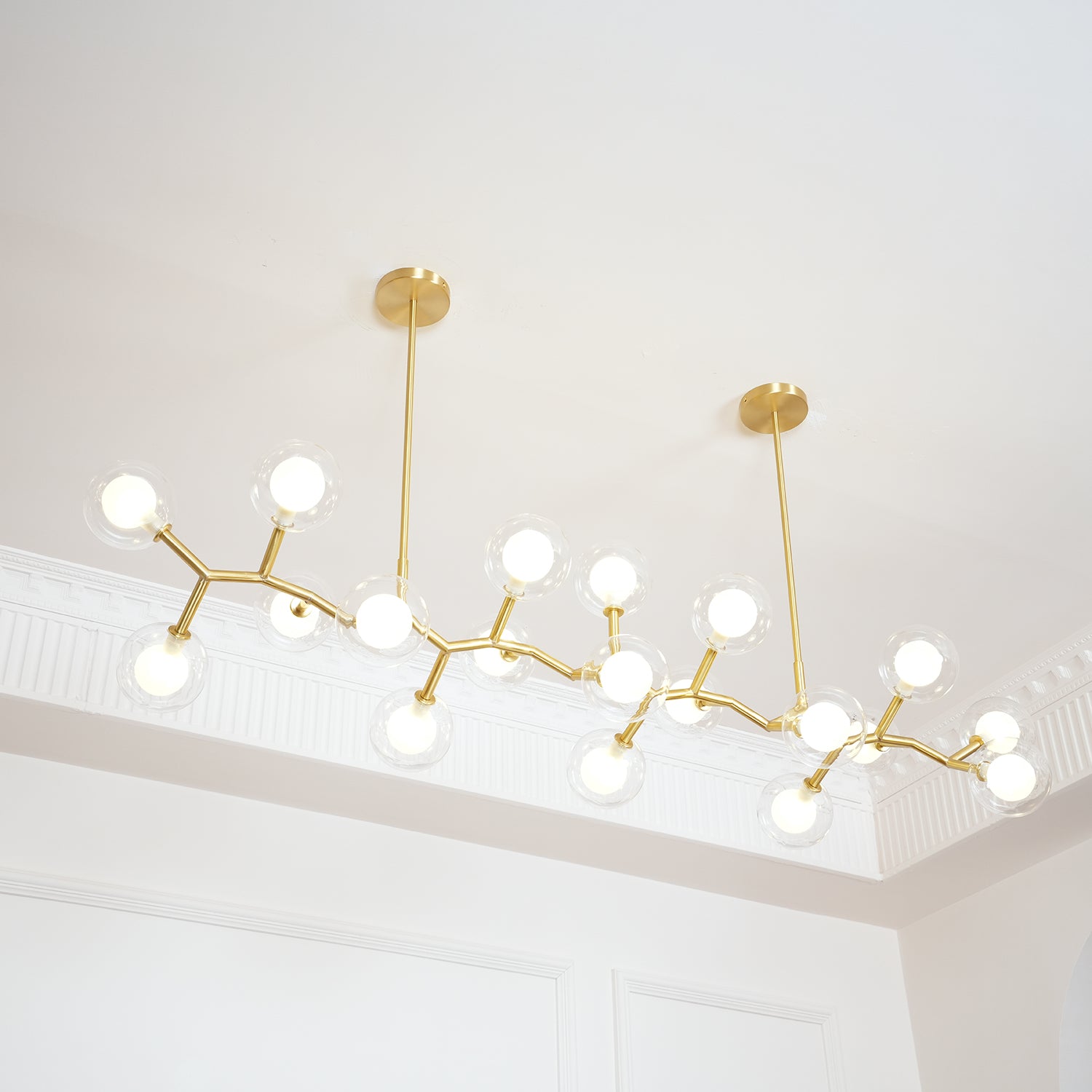 Molecular Glass Balls Chandelier