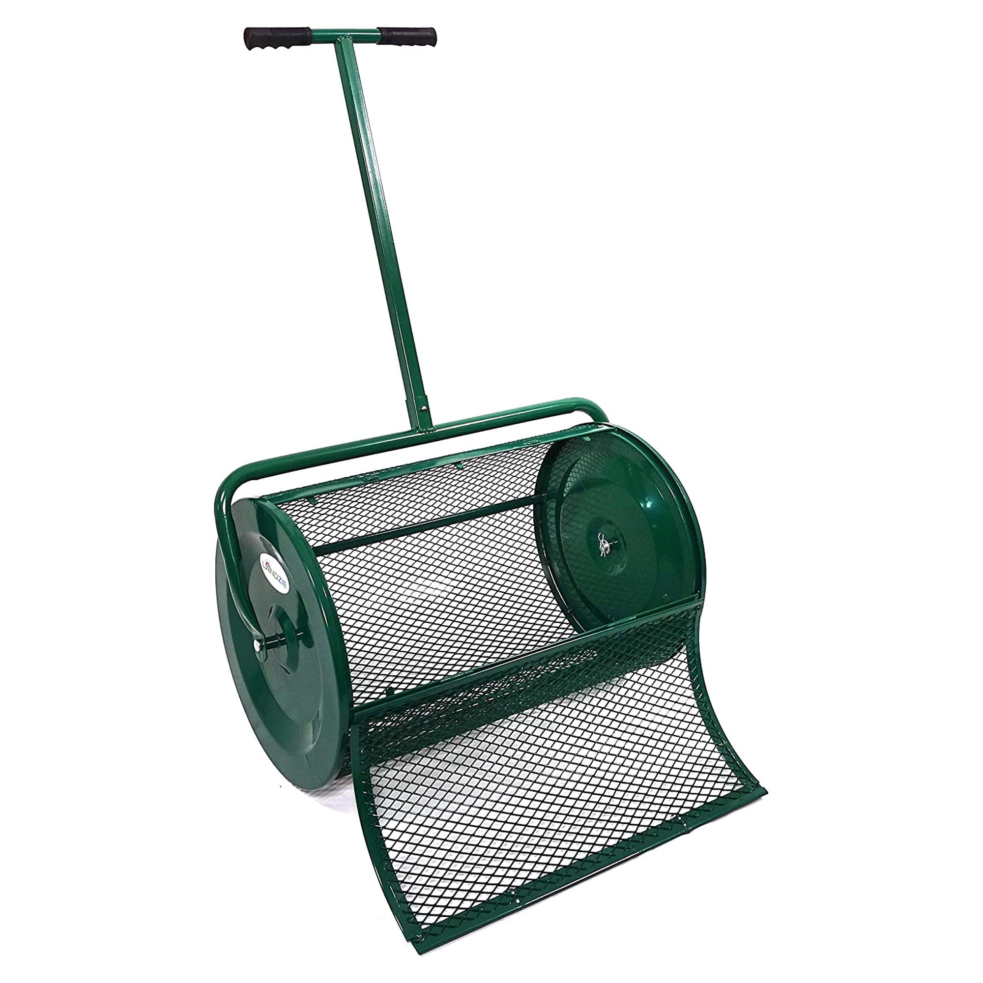 Landzie 24 Inch Metal Basket Lawn and Garden Topdressing Yard Spreader