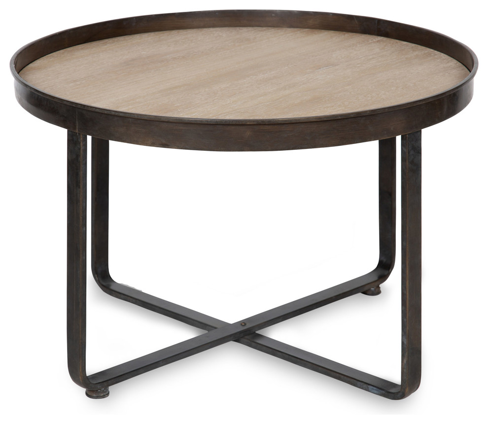 Zabel Metal Coffee Table   Industrial   Coffee Tables   by Uniek Inc.  Houzz