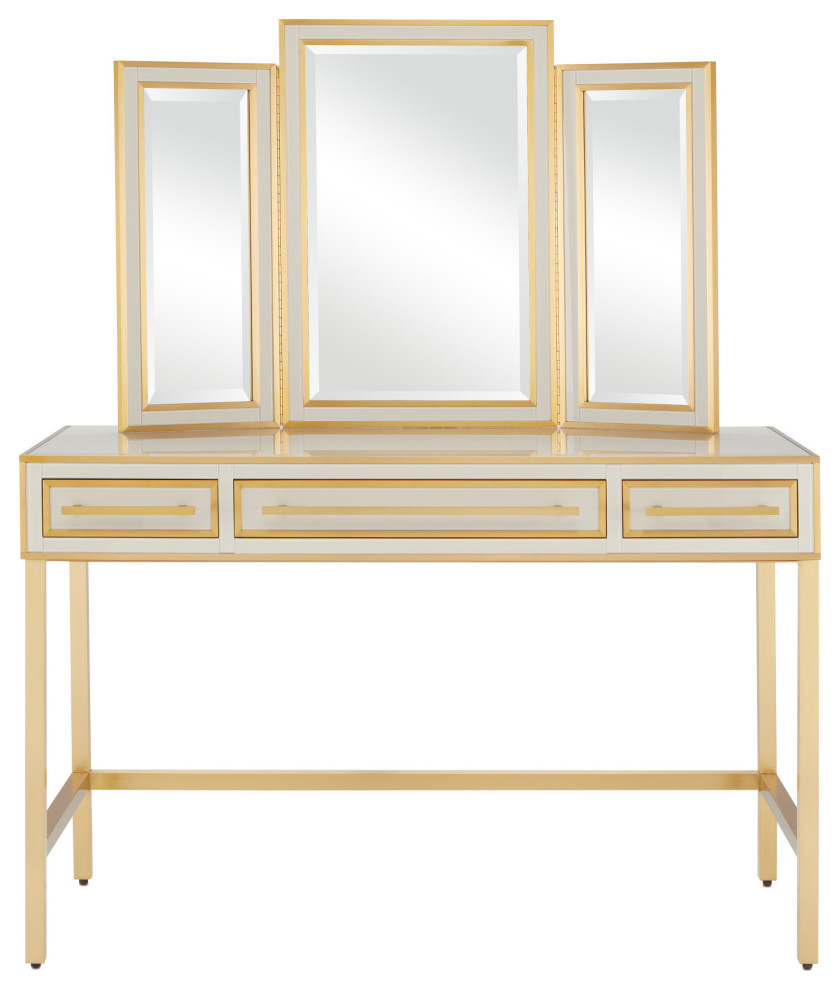 Arden Ivory Vanity   Contemporary   Accent Chests And Cabinets   by Currey  ampCompany  Inc.  Houzz