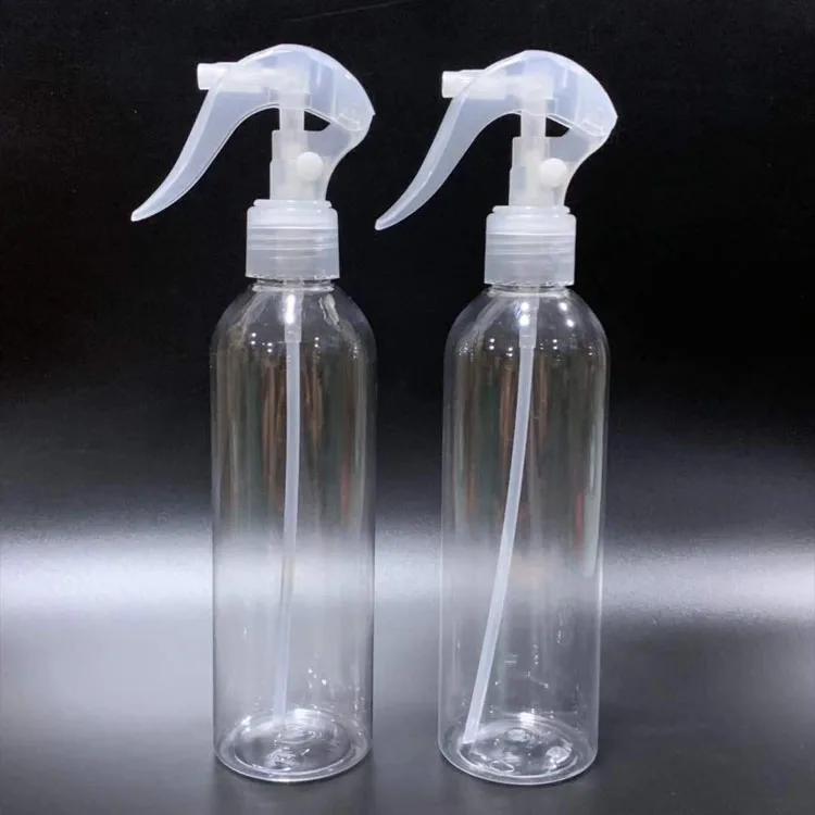 Trigger Spray Bottle Empty Clear Plastic Wholesale Custom 120ml Sprayers Pet with Sprayer Pump Customised Variety of Shanghai