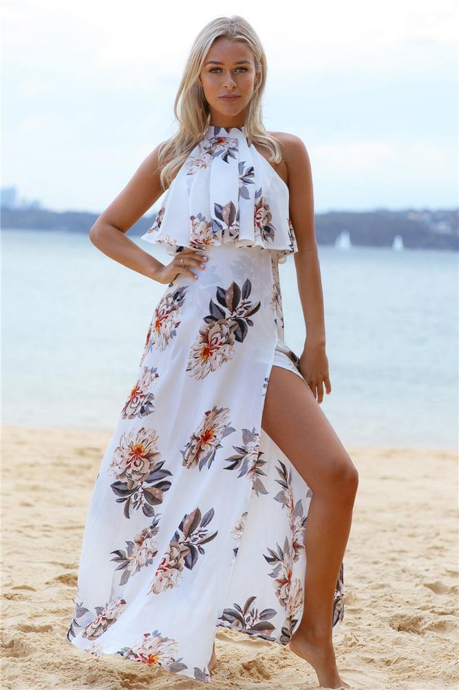 Hawaiian Tropics Maxi Dress